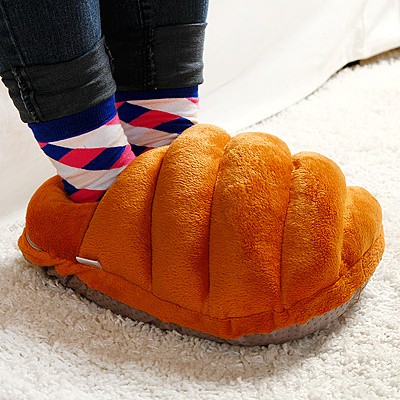 Pineapple Bread Battery Heated Usb Warming Slippers