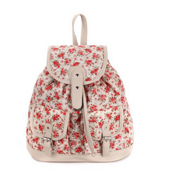 All-match Floral Backpack on Luulla